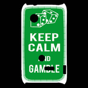 Coque Sony Xperia Typo Keep Calm Gamble Vert