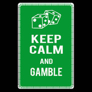 Etui carte bancaire Keep Calm Gamble Vert
