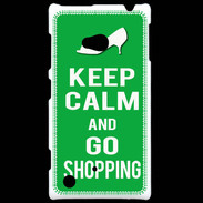 Coque Nokia Lumia 720 Keep Calm Go Shopping Vert