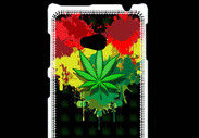 Coque Nokia Lumia 720 Feuille de cannabis et cœur Rasta