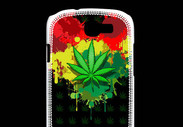 Coque Samsung Galaxy Express Feuille de cannabis et cœur Rasta