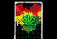 Coque Sony Xperia Z Feuille de cannabis et cœur Rasta