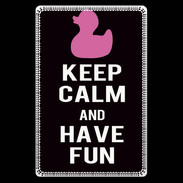 Etui carte bancaire Keep Calm Have fun Noir