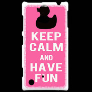 Coque Nokia Lumia 720 Keep Calm Have fun Rose