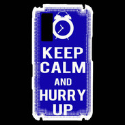 Coque Samsung Player One Keep Calm Hurry up Bleu