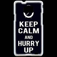 Coque Samsung Galaxy S2 Keep Calm Hurry up Noir