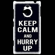 Coque Nokia Lumia 720 Keep Calm Hurry up Noir