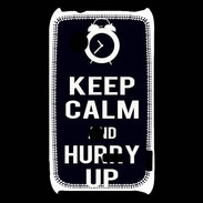 Coque Sony Xperia Typo Keep Calm Hurry up Noir