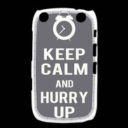 Coque Blackberry Curve 9320 Keep Calm Hurry up Gris