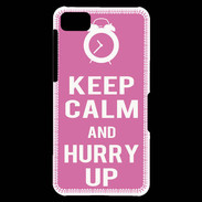 Coque Blackberry Z10 Keep Calm Hurry up Rose