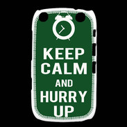 Coque Blackberry Curve 9320 Keep Calm Hurry up Vert