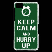 Coque Blackberry Z10 Keep Calm Hurry up Vert