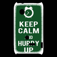 Coque Sony Xperia Typo Keep Calm Hurry up Vert