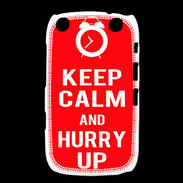 Coque Blackberry Curve 9320 Keep Calm Hurry up Rouge