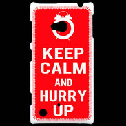 Coque Nokia Lumia 720 Keep Calm Hurry up Rouge
