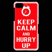 Coque Blackberry Z10 Keep Calm Hurry up Rouge