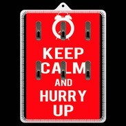Porte clés Keep Calm Hurry up Rouge