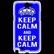 Coque Samsung Galaxy Note 2 Keep Calm Bleu