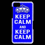 Coque Blackberry Z10 Keep Calm Bleu