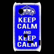 Coque Sony Xperia Typo Keep Calm Bleu