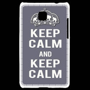 Coque LG Optimus L3 II Keep Calm Gris