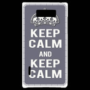 Coque LG Optimus L7 Keep Calm Gris
