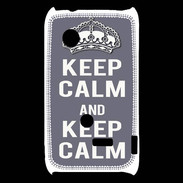 Coque Sony Xperia Typo Keep Calm Gris
