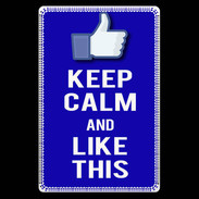 Etui carte bancaire Keep Calm Like This Bleu