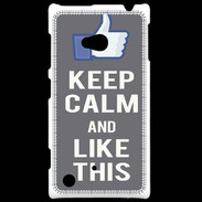 Coque Nokia Lumia 720 Keep Calm Like This Gris