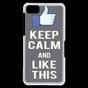 Coque Blackberry Z10 Keep Calm Like This Gris
