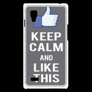 Coque LG Optimus L9 Keep Calm Like This Gris