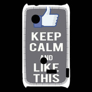 Coque Sony Xperia Typo Keep Calm Like This Gris