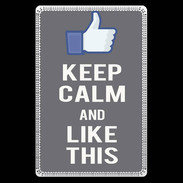 Etui carte bancaire Keep Calm Like This Gris