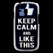 Coque Samsung Galaxy S3 Mini Keep Calm Like This Noir