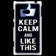 Coque Nokia Lumia 720 Keep Calm Like This Noir