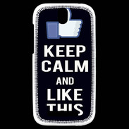Coque HTC One SV Keep Calm Like This Noir
