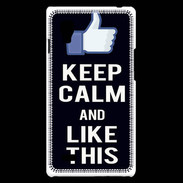 Coque LG Optimus L9 Keep Calm Like This Noir