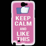 Coque Samsung Galaxy Note 2 Keep Calm Like This Rose