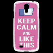 Coque Samsung Galaxy S4 Keep Calm Like This Rose