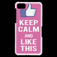 Coque Blackberry Z10 Keep Calm Like This Rose