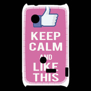 Coque Sony Xperia Typo Keep Calm Like This Rose