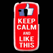 Coque Samsung Galaxy S3 Mini Keep Calm Like This Rouge