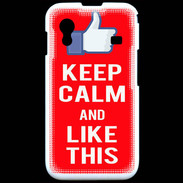 Coque Samsung ACE S5830 Keep Calm Like This Rouge