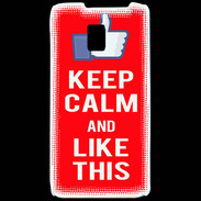 Coque LG P990 Keep Calm Like This Rouge