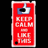 Coque Nokia Lumia 720 Keep Calm Like This Rouge