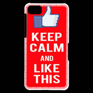 Coque Blackberry Z10 Keep Calm Like This Rouge