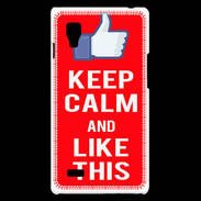 Coque LG Optimus L9 Keep Calm Like This Rouge