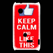 Coque Sony Xperia Typo Keep Calm Like This Rouge