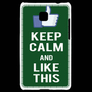 Coque LG Optimus L3 II Keep Calm Like This Vert