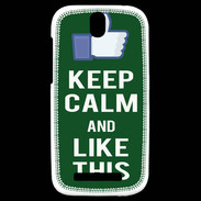 Coque HTC One SV Keep Calm Like This Vert